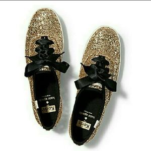 gold kate spade keds